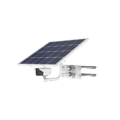 Kit Cámara Térmica Solar - Resolución 256 x 192 / Rango de temperatura -20°C a 150°C / Fusión de imagen bi-espectro / Alarma audible y estroboscópica / 4G LTE / Batería Lithium 360Wh / Panel solar 80W / IP