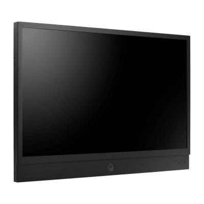 MONITOR LED INTELIGENTE 32 PULGADAS CON CÁMARA AI INTEGRADA / FHD 2MP / FUNCIONALIDAD PIP Y PBP / DETECCIÓN DE ROSTROS Y EVENTOS / DUAL POWER HPOE Y DC24V / ACABADO NEGRO