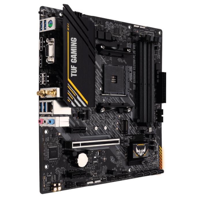TARJETA MADRE ASUS TUF GAMING A520M-PLUS WIFI RYZEN AM4 DDR4/M.2