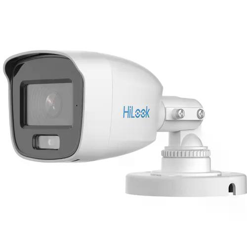 CAMARA BALA HILOOK COLORVU 2MP LENTE 2.8 MM LUZ BLANCA 20 MTS MICROFONO