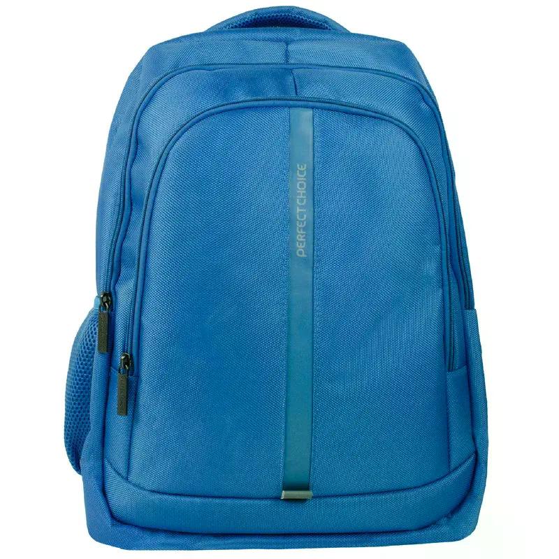 MOCHILA PERFECT CHOICE PC 084372 DE POLIESTER ESSENTIAL PRO PARA LAPTOP 17" AZUL