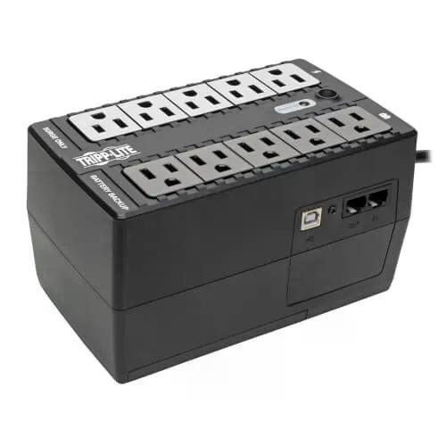 NO-BREAK TRIPP-LITE INTERNET550U - 550 VA, 300 W, NEGRO, HOGAR Y OFICINA