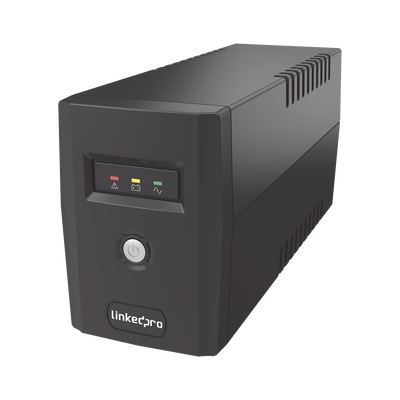 UPS 600VA/360 W Línea Interactiva / 6 Contactos 5-15R (4 Respaldadas) / Regulación de Voltaje / Protección RJ45 