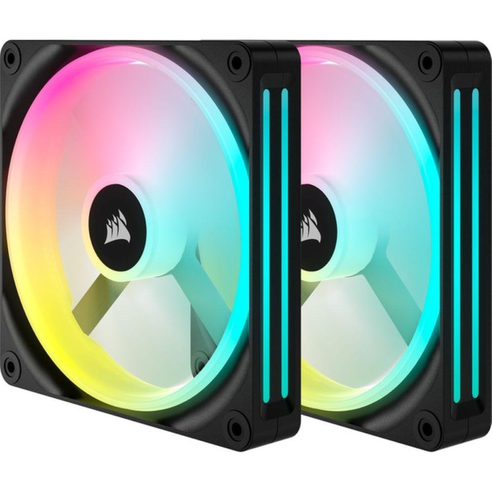 VENTILADOR CORSAIR ICUE LINK QX140 RGB X2 KIT 140MM 2000RPM NEGRO CO-9