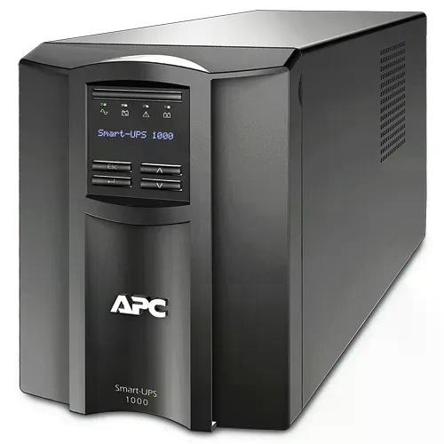 NO BREAK CAPACIDAD 1000VA - 700WATTS, 120V, 8  APC SMT1000C, 1000 VA, 700 W, 3 H, NEGRO, INDUSTRIAL Y OFICINA