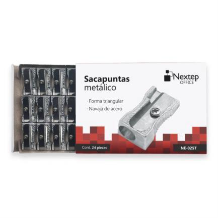 SACAPUNTAS METALICO NEXTEP TRIANGULAR C/24 NE-025T