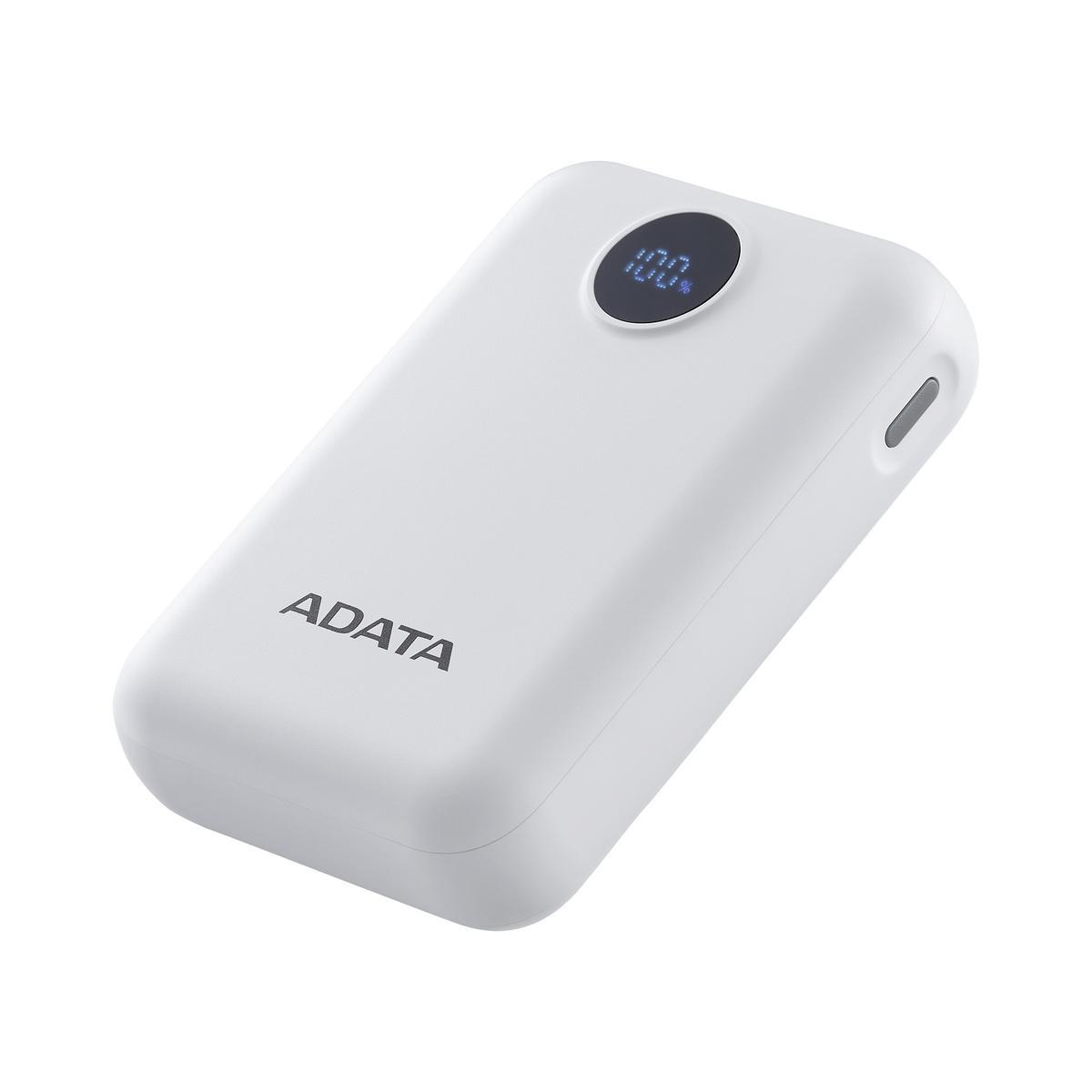 CARGADOR PORTATIL DIGITAL ADATA C100 TIPO C BLANCO (PC10022-12WH)