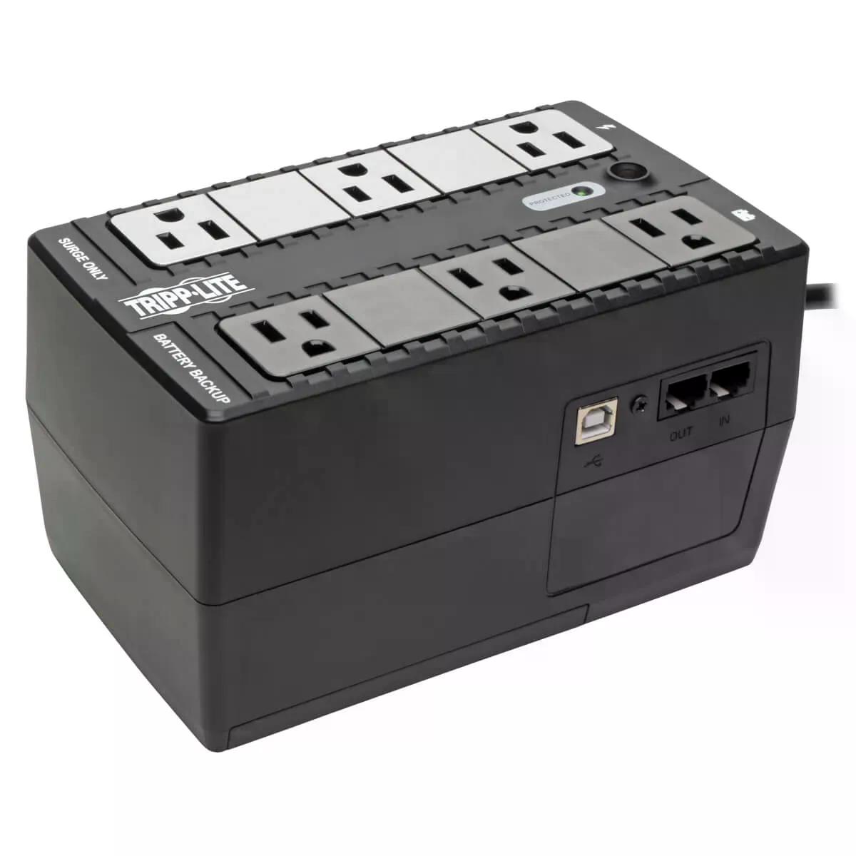 NO-BREAK TRIPP-LITE INTERNET 350U - 350 VA, 180 W, NEGRO, HOGAR Y OFICINA