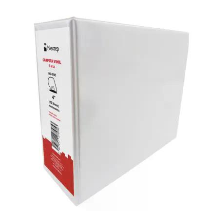 CARPETA NEXTEP VINIL ARO "D" "4" TAMAÑO CARTA COLOR BLANCO, NE-013C