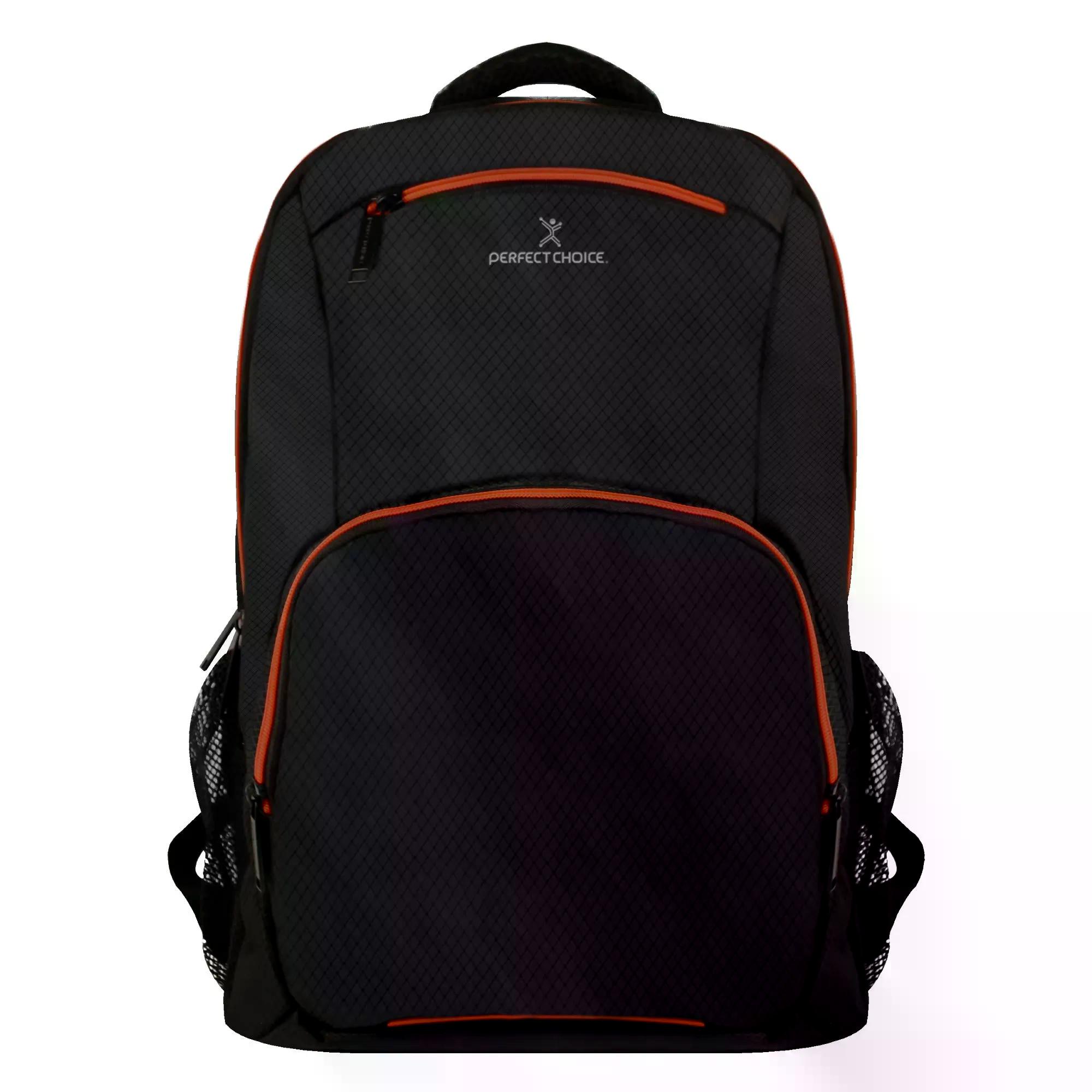 MOCHILA PERFECT CHOICE PC 084723 OUTDOORS DE POLIESTER PARA LAPTOP 15.6" NEGRO
