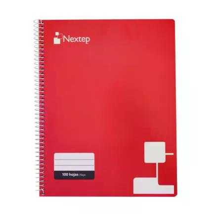CUADERNO DE RAYA PROFESIONAL NEXTEP 100 HOJAS  ESPIRAL, NE-007R