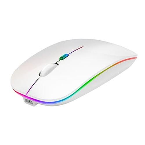 MOUSE NEXTEP NE-412B INALAMBRICO RECARGABLE SLIM RGB 1600DPI BLANCO