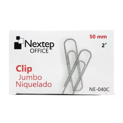 CLIP JUMBO NEXTEP NIQUELADO 50MM 100CLIPS NE-040C