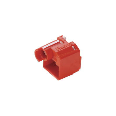 Kit de 10 Dispositivos para Impedir Desconexión de Plug RJ45, Color Rojo, Incluye Herramienta para Instalar/Retirar 