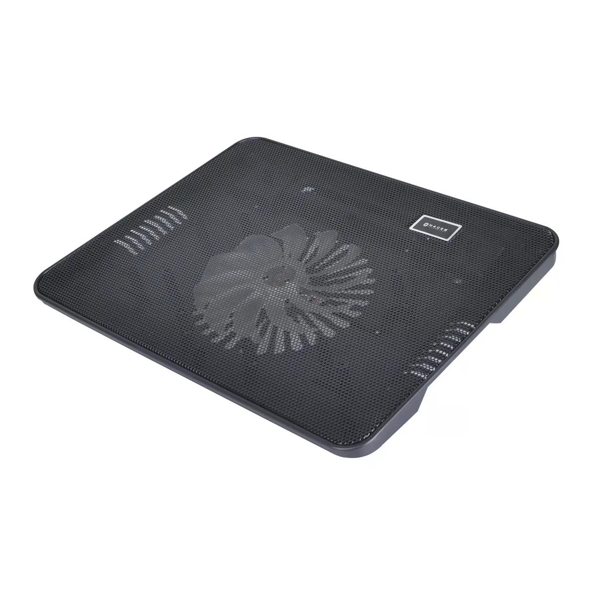 BASE ENFRIADORA NACEB TECHNOLOGY NA 0108N SOPORTA LAPTOP 15" ON 1 VENTILADOR DE 1200RPM NEGRO