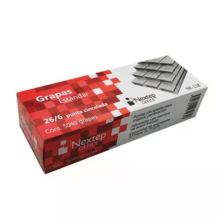 CAJA DE GRAPAS ESTÁNDAR NEXTEP 26/6 C/5000