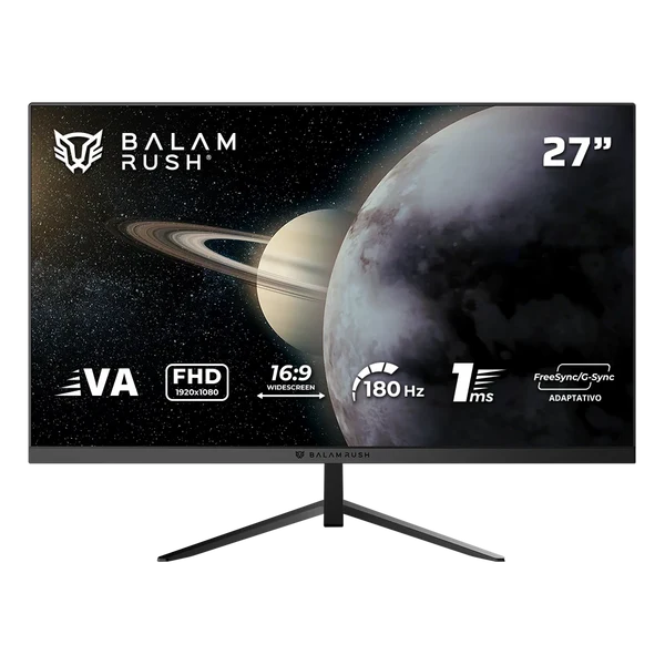 MONITOR GAMER BALAM RUSH PLANO 27" VA TITAN MTG27Y FHD 180HZ NEGRO