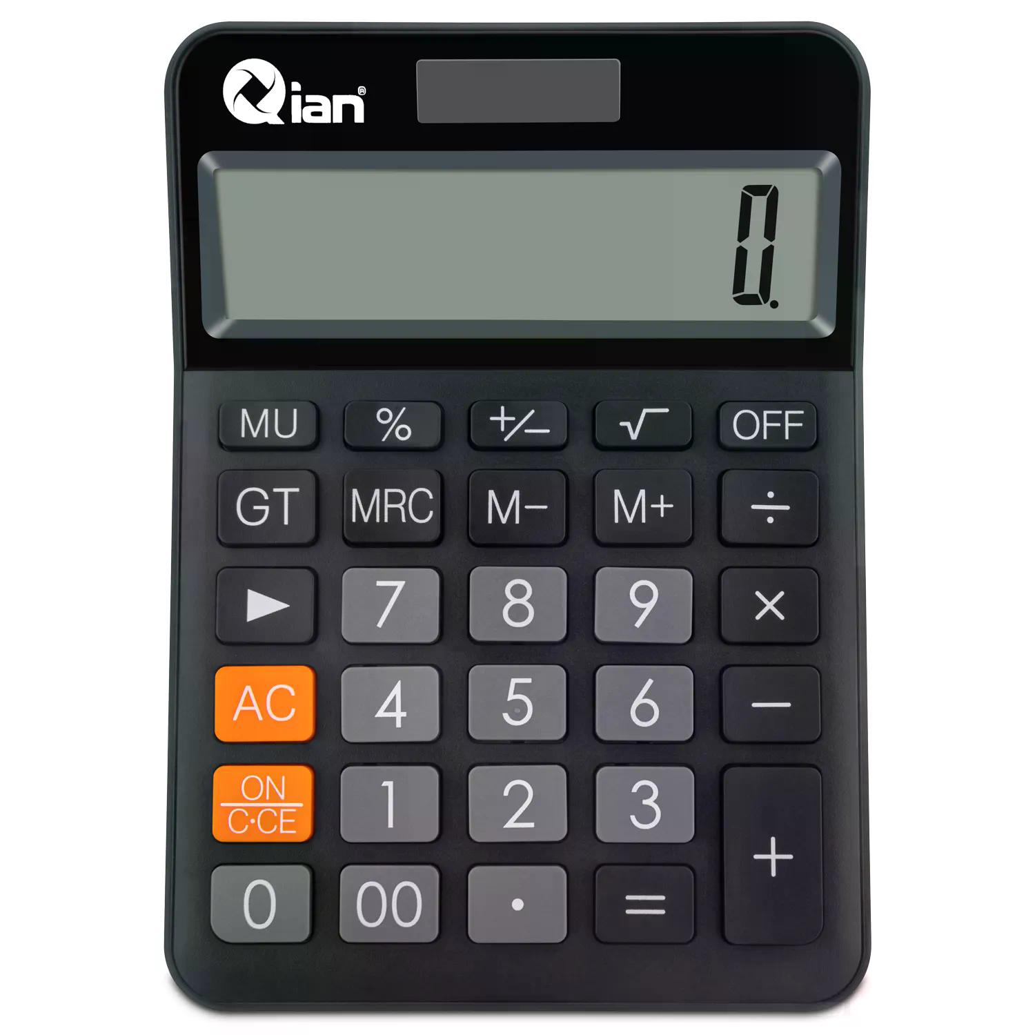 QIAN CALCULADORA DE ESCRITORIO NEGRO QYD-164EC-03