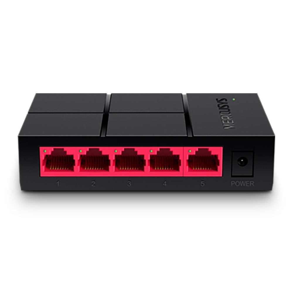 TP-LINK SWITCH ESCRITORIO MERCUSYS / 5 PTOS GIGA/ PLUG&PLAY/ MS105G