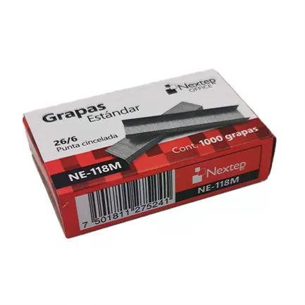 CAJA GRAPAS ESTÁNDAR NEXTEP 26/6 C/1000 NE-118M