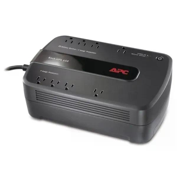 NO-BREAK APC - 650 VA, 390 W, 24 H, NEGRO, HOGAR Y OFICINA