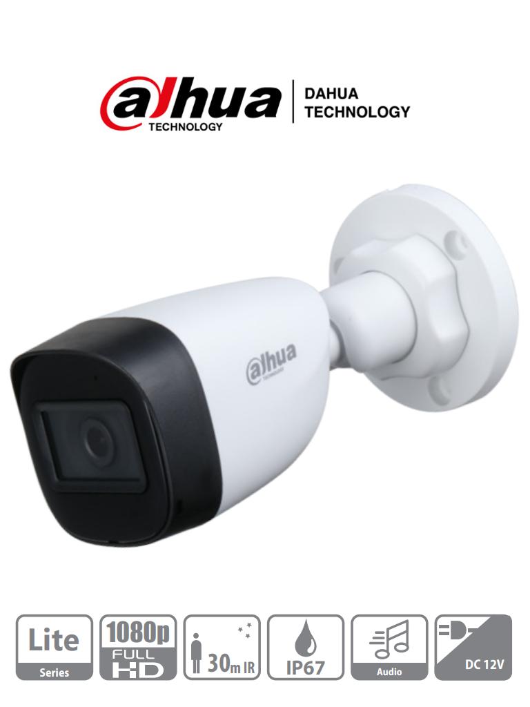 DAHUA CAMARA BULLET 1080P / MICROFONO INTEGRADO (DH-HAC-HFW1200CN-A-0280B-S5)