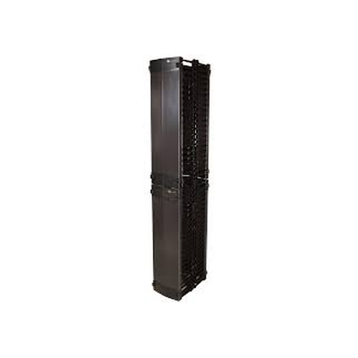 Organizador Value Vertical Doble de 45UR, Fabricado en Acero Laminado en Frio, 6in (152mm) de Ancho 