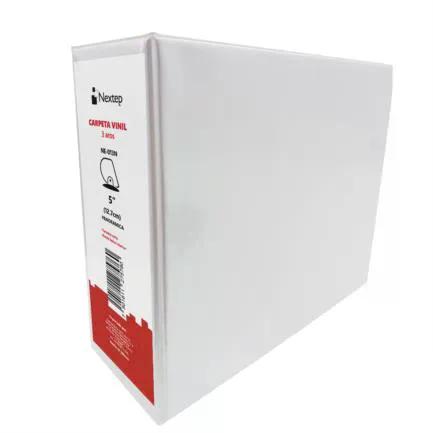 CARPETA NEXTEP VINIL ARO "D" "5" TAMAÑO CARTA COLOR BLANCO, NE-013N