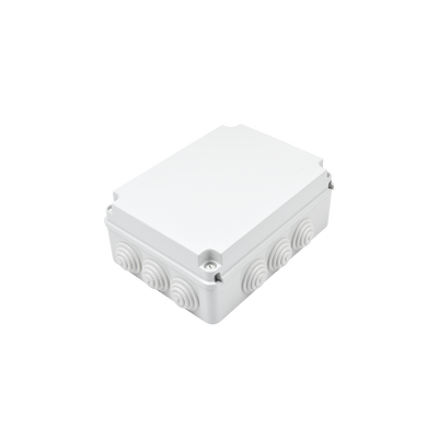 Caja Estanca de PVC Para Derivación y Conexión, 12 Entradas, Tapa Atornillada, 300x220x120 mm  (Área interna), Uso Exterior IP55, Material que no Propaga el Fuego y Libre de Hálogenos