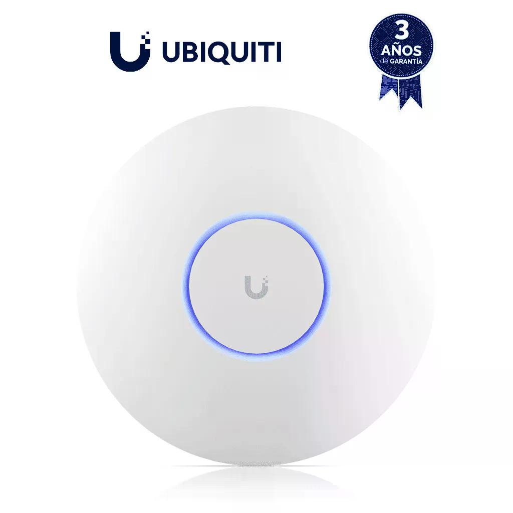 UBIQUITI ACCESS POINT MONTAJE TECHO RJ45 DE2.5GbE 6GhZ POE 300 USUARIO U7-PRO