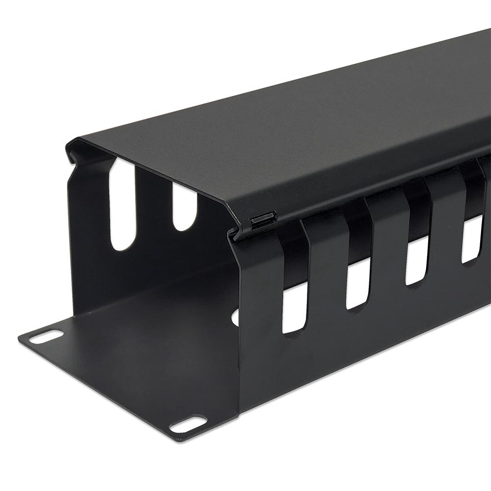 ORGANIZADOR DE CABLES INTELLINET HORIZONTAL 19´´ 2U ACERO NEGRO 716062