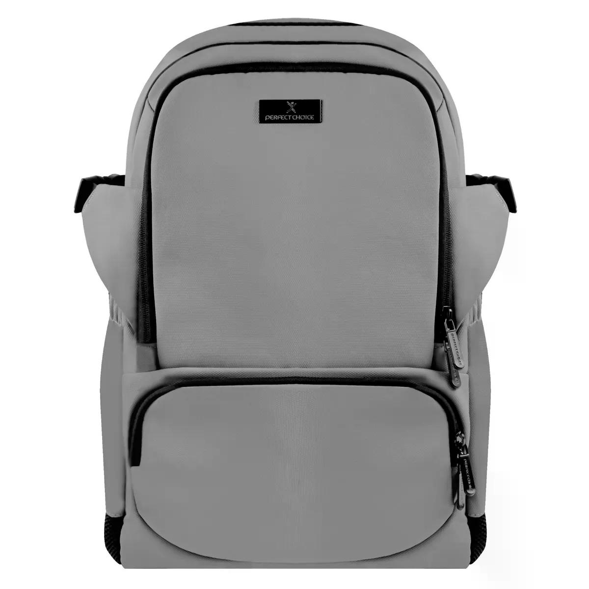 MOCHILA PARA LAPTOP PERFECT CHOICE 15.6" ULTRA LIGERA Y COMODA GRAYPACK