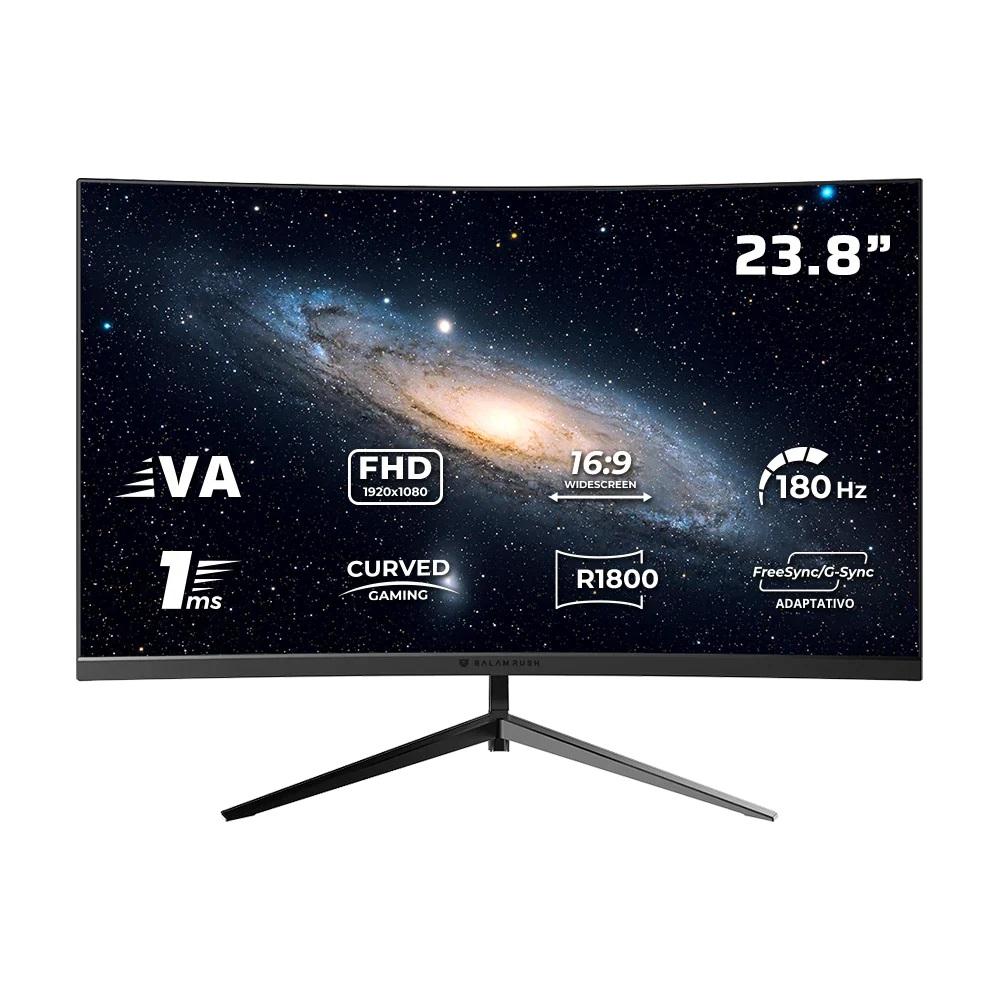 MONITOR GAMER CURVO BALAM RUSH ANDROMEDA MAG24Y LED 23.8" 1920X1080 FHD G SYNC/FREESYNC 180HZ HDMI/DISPLAYPORT NEGRO