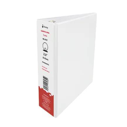 CARPETA NEXTEP VINIL ARO O MEDIDA 2.5" TAMAÑO CARTA COLOR BLANCO, NE-013T