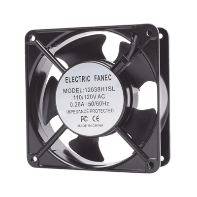 Ventilador a 110 Vca de 120 x 120 x 38 mm. 