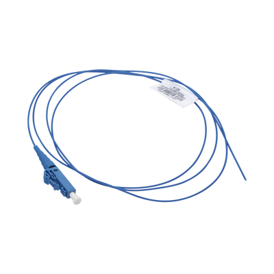 Pigtail de Fibra Óptica LC Simplex, Monomodo OS2 9/125, 900um, Color Azul, 2 Metros (6.56 Pies)