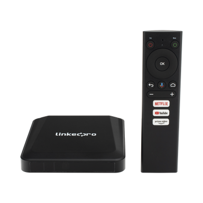 STB 4K Android con Google TV / Alto Rendimiento / Conexión Wi-Fi y por Cable / Control Remoto Bluetooth / Salida HDMI / Software de Gestion para ISPs/ Para modo desarrollador leer la nota en la descripcion