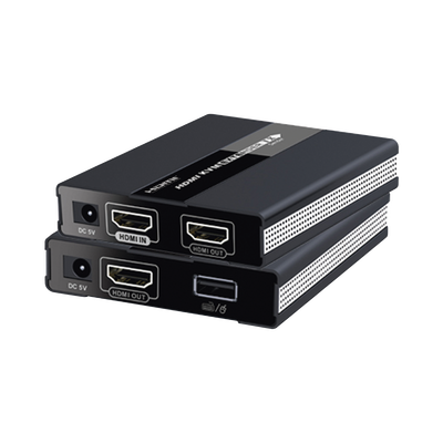Kit extensor KVM ( Teclado, video, Mouse ) HDMI 1080P @ 60 Hz, 60 metros con cable CAT5e/6 