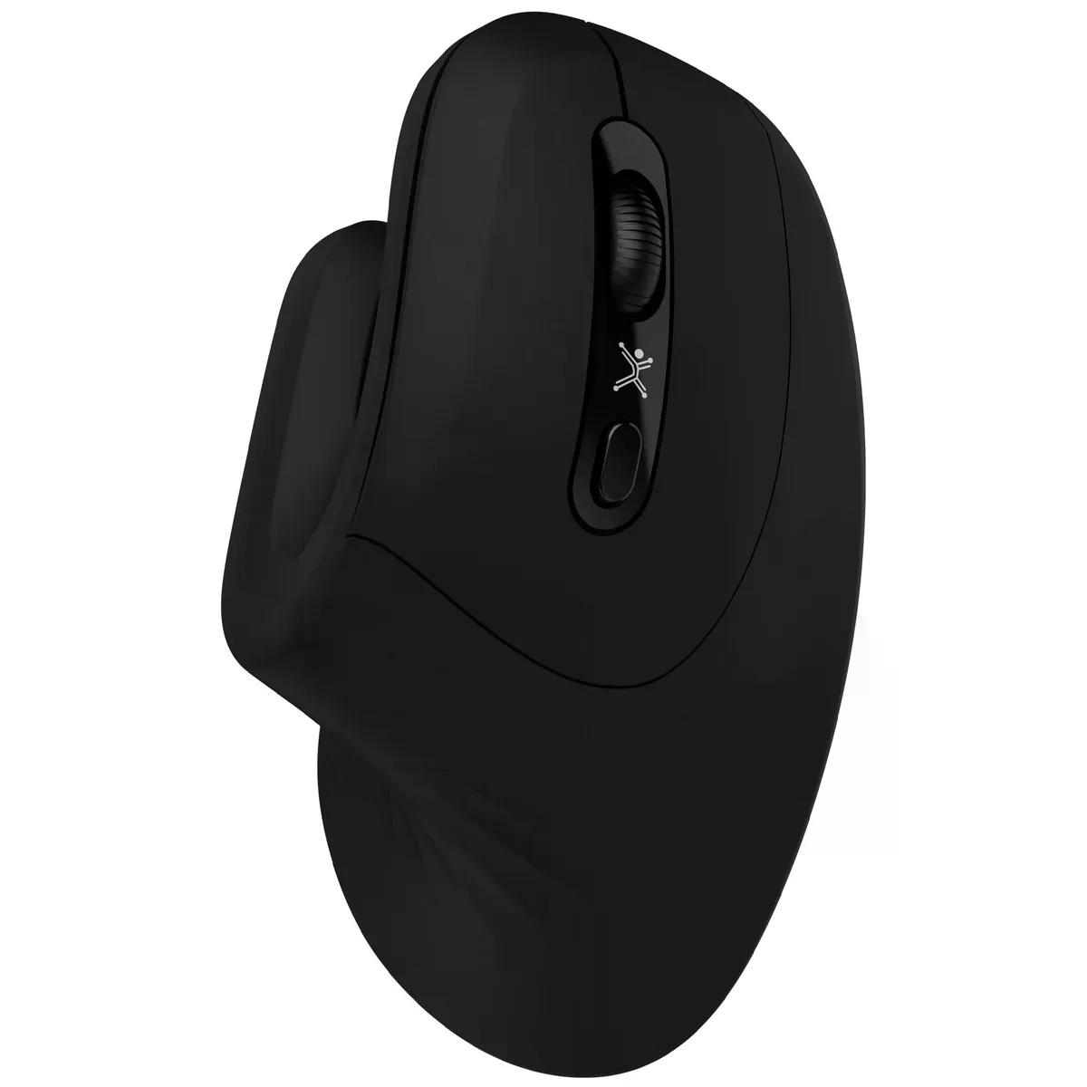 MOUSE ERGONOMICO PERFECT CHOICE SNOUSE INALAMBRICO OPTICO 1.600DPI RF INALAMBRICO NEGRO