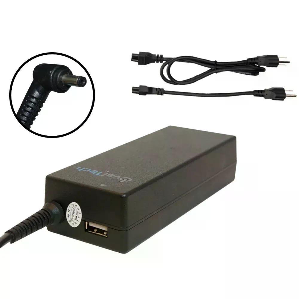 CARGADOR PARA LAPTOP OVALTECH OTAC E65 UNTA DE 4.0 X 1.35 MM NEGRO