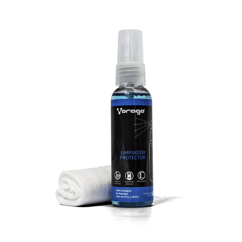 KIT LIMPIEZA VORAGO 60ML INCLUYE 1 FRANELA DE MICROFIBRA CLN-200