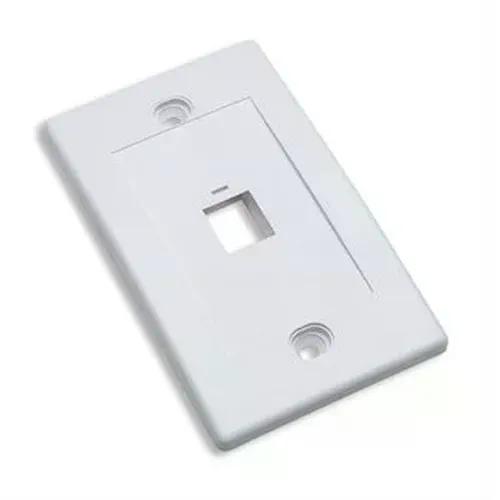 TAPA PARA CAJA 1 PERFORACION MONTAJE AL RAS INTELLINET BLANCO 163286