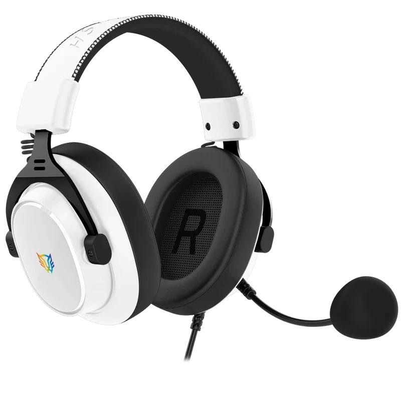 DIADEMA GAMER BALAM RUSH AVIATOR EXPERT HA777 ALAMBRICO 3.5MM NEGRO/BLANCO