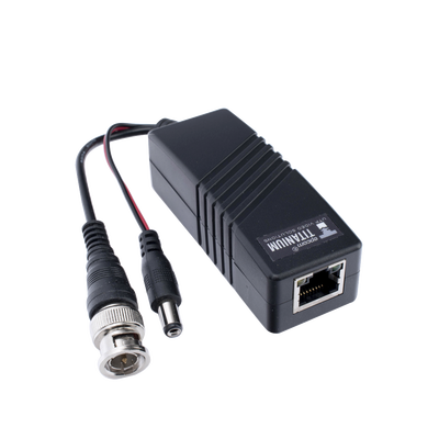 (TRANSCEPTOR) TRANSMISOR ACTIVO para Kits KITTT4PVTURBOX, KITTT8PVTURBOX, KITTT16PVTURBOX y KIT-TT16PVTURBOX-RX / Regula el voltaje de 36 Vcc a 12Vcc / HD-TVI/CVI/AHD/CVBS / Se instala del lado de la cámara. 