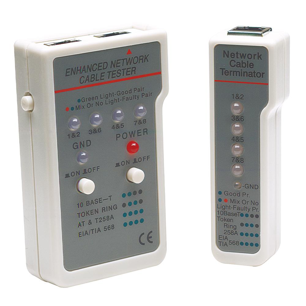 PROBADOR CABLE DE RED(UTP/FTP/STP) 4LED(RJ45/RJ11) INTELLINET 351898