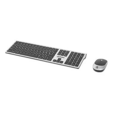 TECLADO Y MOUSE OPTICO MANHATTAN INALAMBRICO 2.4G NEGRO