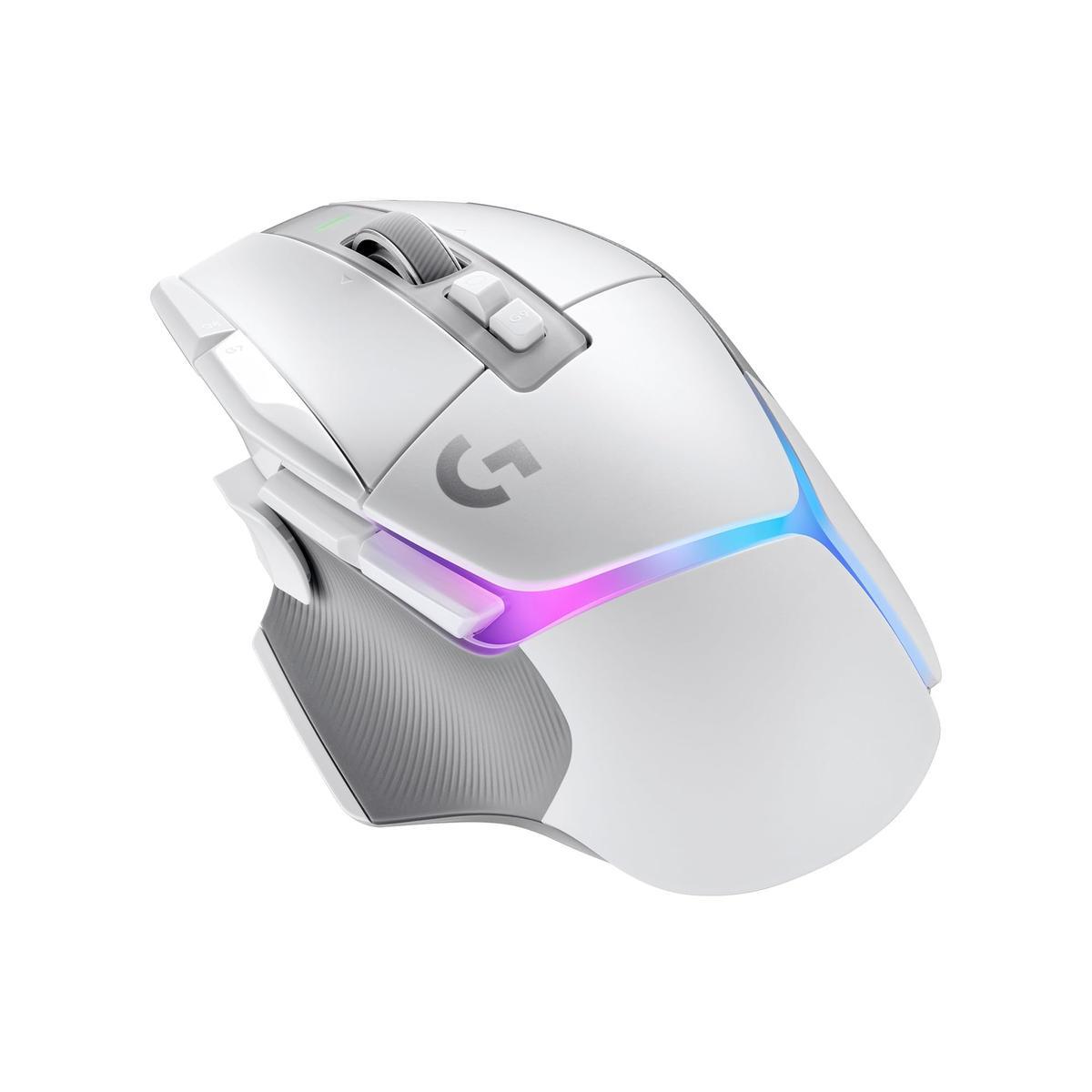MOUSE LOGITECH G502 X PLUS HERO 2 25,600 DPI USB WHITE (910-006170)