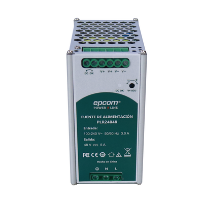 FUENTE DE ALIMENTACION 48 VCC / DIN RIEL /  5 AMPERES / 240 W 