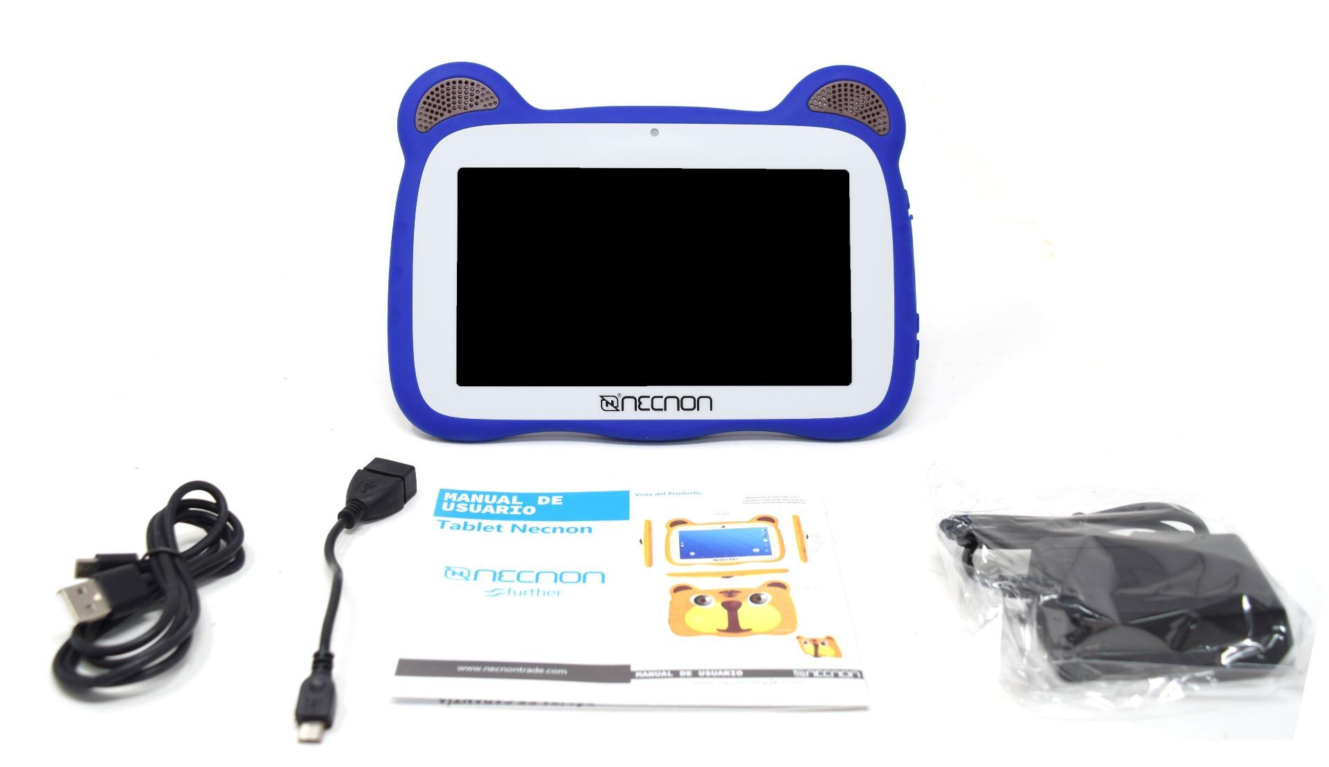 TABLET KIDS NECNON M002W-2T AZUL 2GB RAM 16GB 7" A10 TIGRE NBTA2W03ST