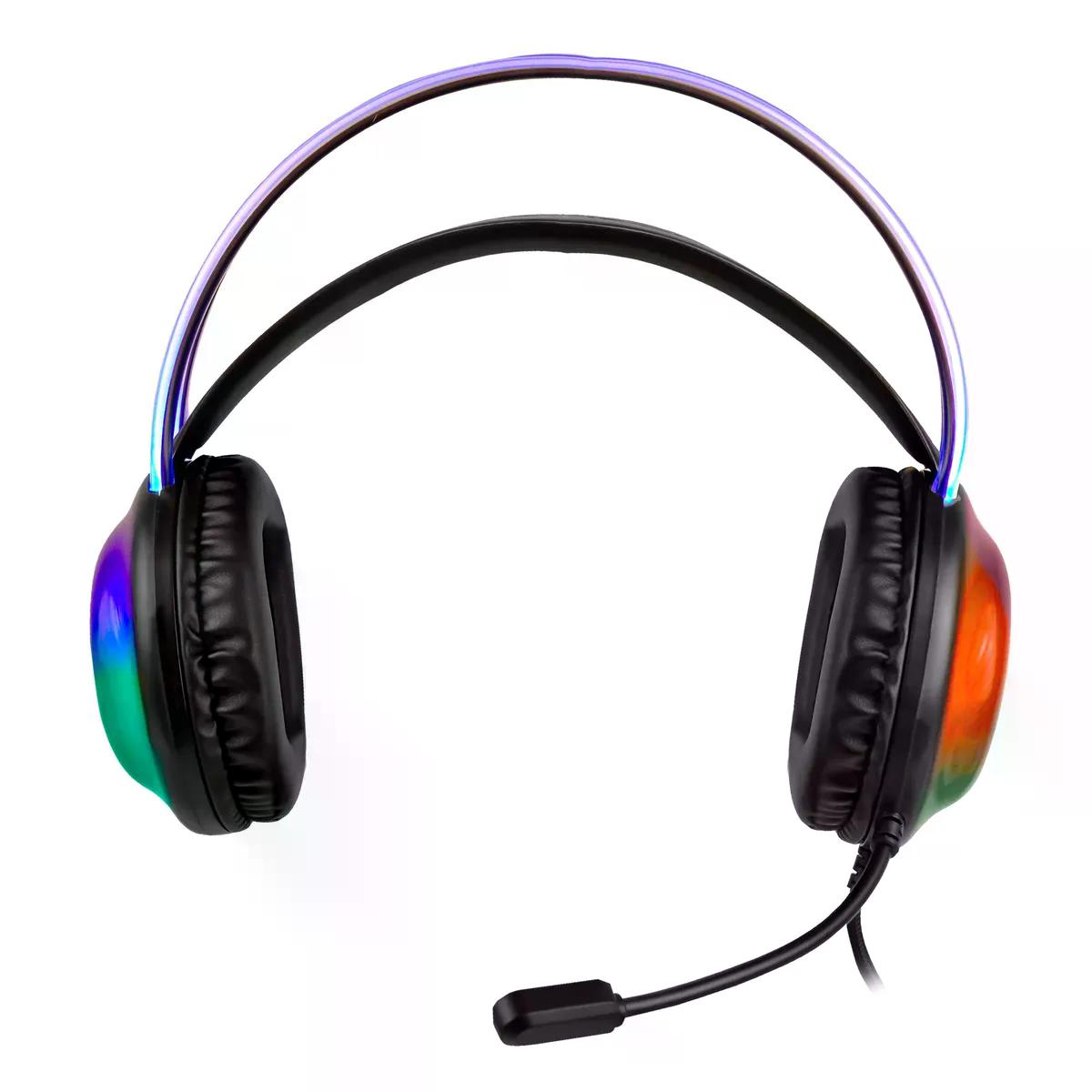DIADEMA GAMER PERFECT CHOICE VORTRED HELUMO AL AMBRICO 1.8 METROS 3.5MM NEGRO